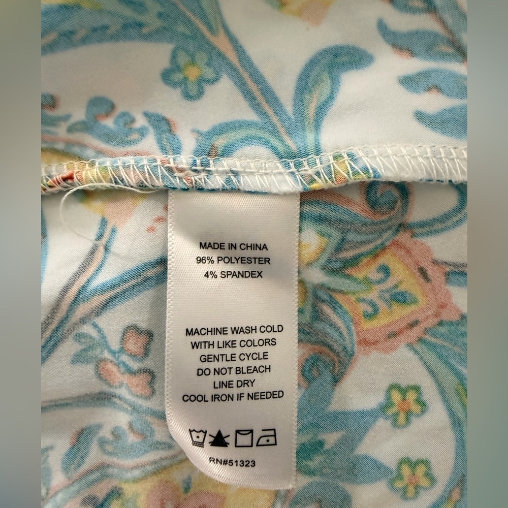 MSK Vibrant Colorful Maxi Dress Size Large - Picture 8 of 8